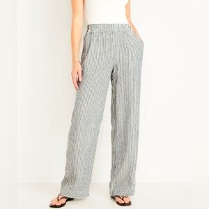 Old Navy Wide-Leg Linen Pants NWT